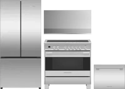 4 Piece Package Includes Refrigerator, Range, Hood And Dishwasher